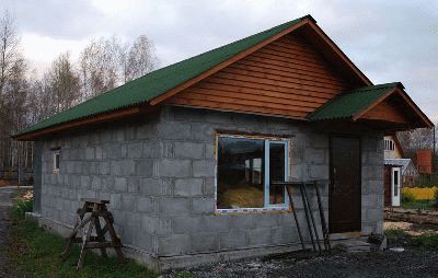 Баня из шлакоблоков своими руками Баня из шлакоблоков своими руками