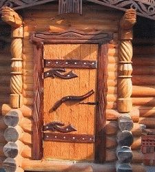 Уличная дверь входная для бани