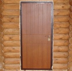 Уличная дверь входная для бани