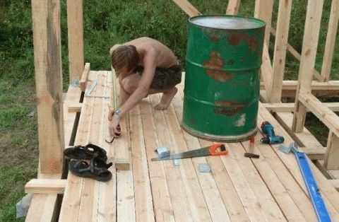 Веранда для бани Веранда для бани