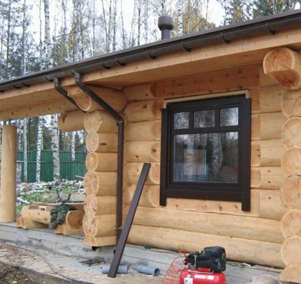 Баня с панорамными окнами Баня с панорамными окнами
