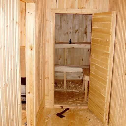 Дверь для бани из липы