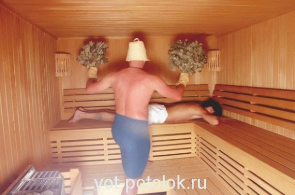 Как сделать потолок в бане Как сделать потолок в бане