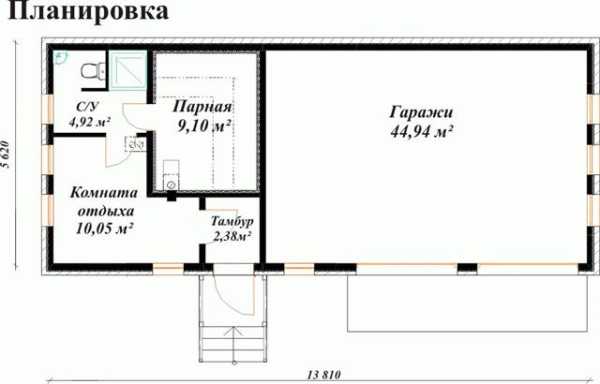 Баня в гараже своими руками