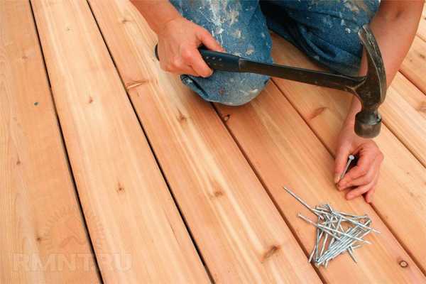 Полы в сауне своими руками