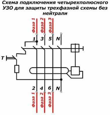 Схемы подключения УЗО и дифференциальных автоматов Схемы подключения УЗО и дифференциальных автоматов