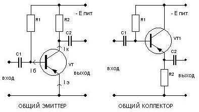Схемы включения биполярных транзисторов Схемы включения биполярных транзисторов
