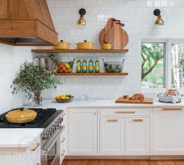 Как добавить цвет белой кухне Как добавить цвет белой кухне