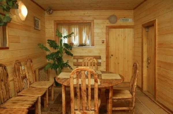 Дизайн комнаты отдыха в бане на даче