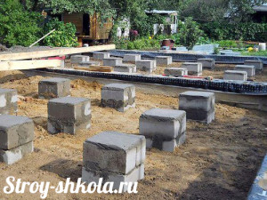 Фундамент под баню из блоков Фундамент под баню из блоков