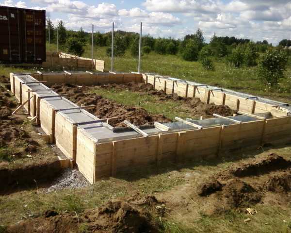Фундамент для бани из бруса Фундамент для бани из бруса