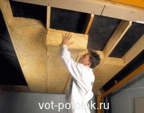 Утепление потолка парилки Утепление потолка парилки