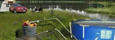 Подогрев бассейна дровами