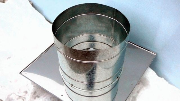 Потолочный проходной узел для дымохода Потолочный проходной узел для дымохода
