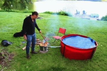 Зимний бассейн на даче с подогревом