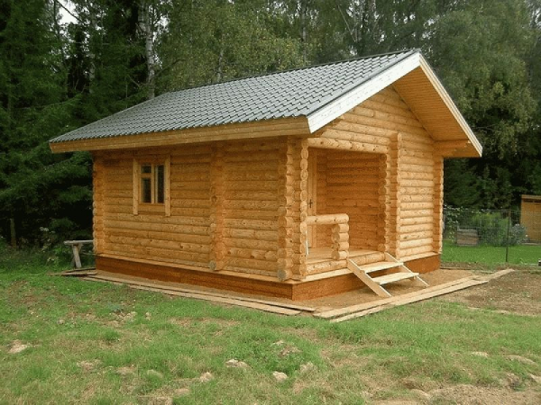 Двухэтажная баня из клееного бруса Двухэтажная баня из клееного бруса